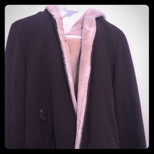 Faux fur lined jacket